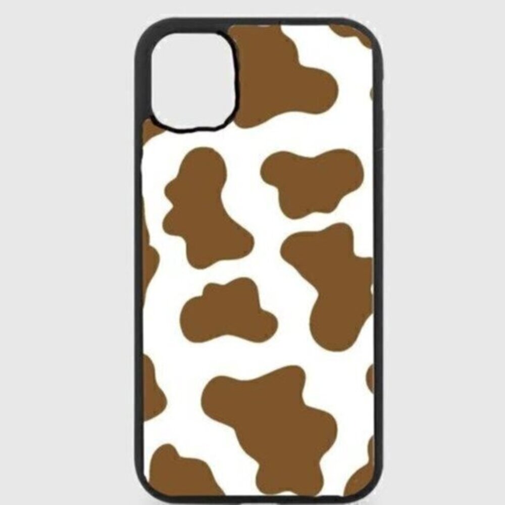 Brown Cow Print Phone Case